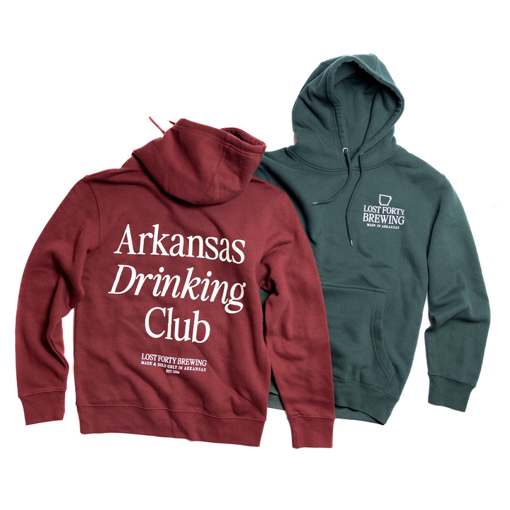 Arkansas Drinking Club Pullover Hoodie | 2 Colors
