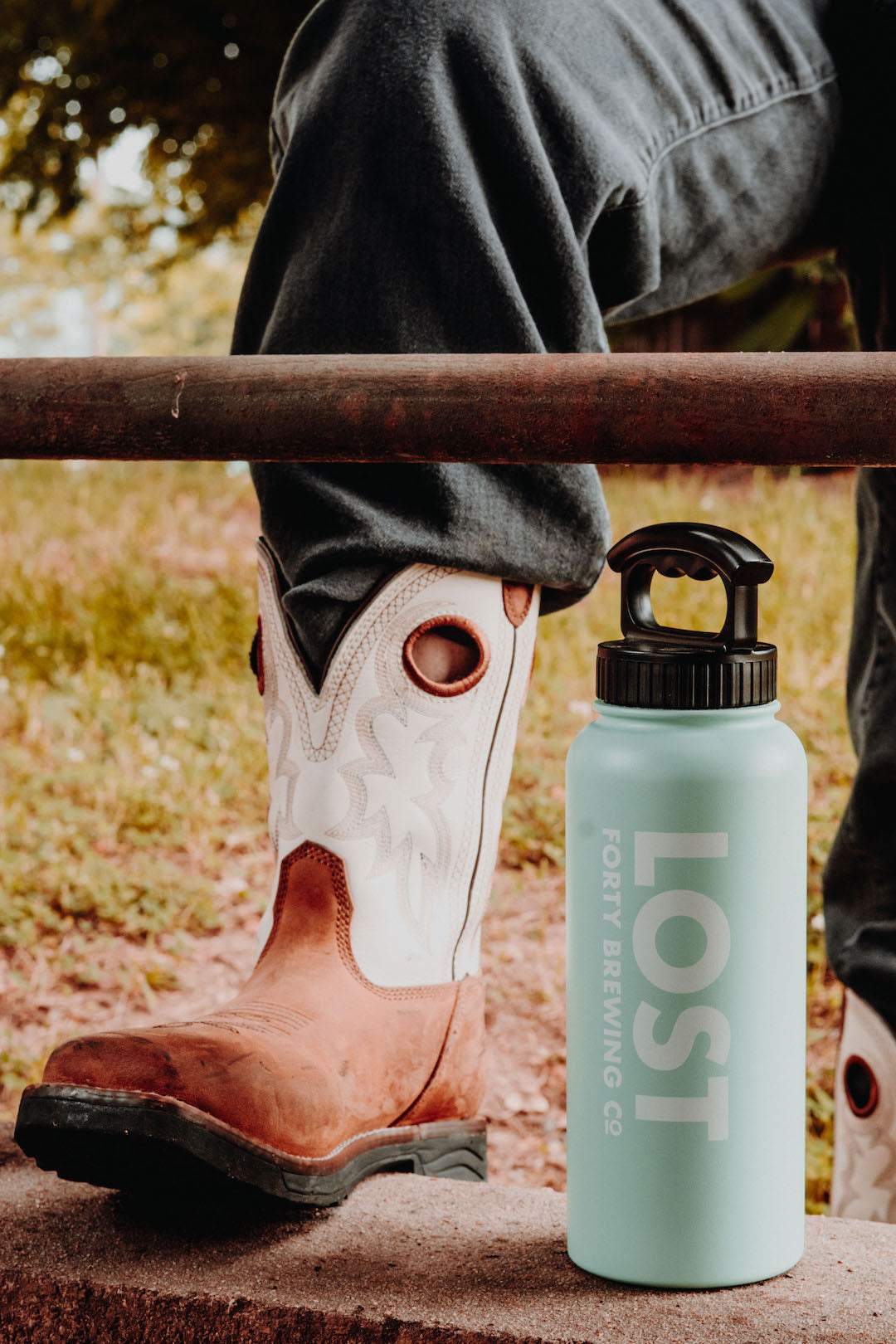 Lost Forty Double Insulated Stainless Steel 34oz Bottle