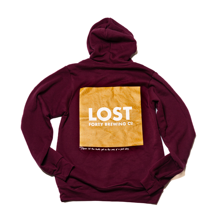 Wayfinder Maroon Pullover Hoodie