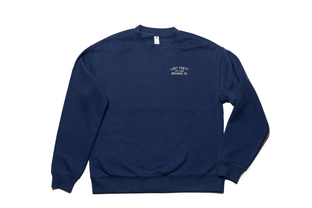 Lost Valley Embroidered Pullover Crewneck Sweatshirt