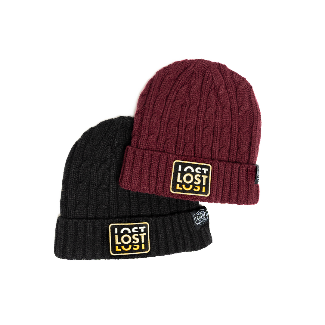 Lost Patch Knit Beanie | 2 Colors