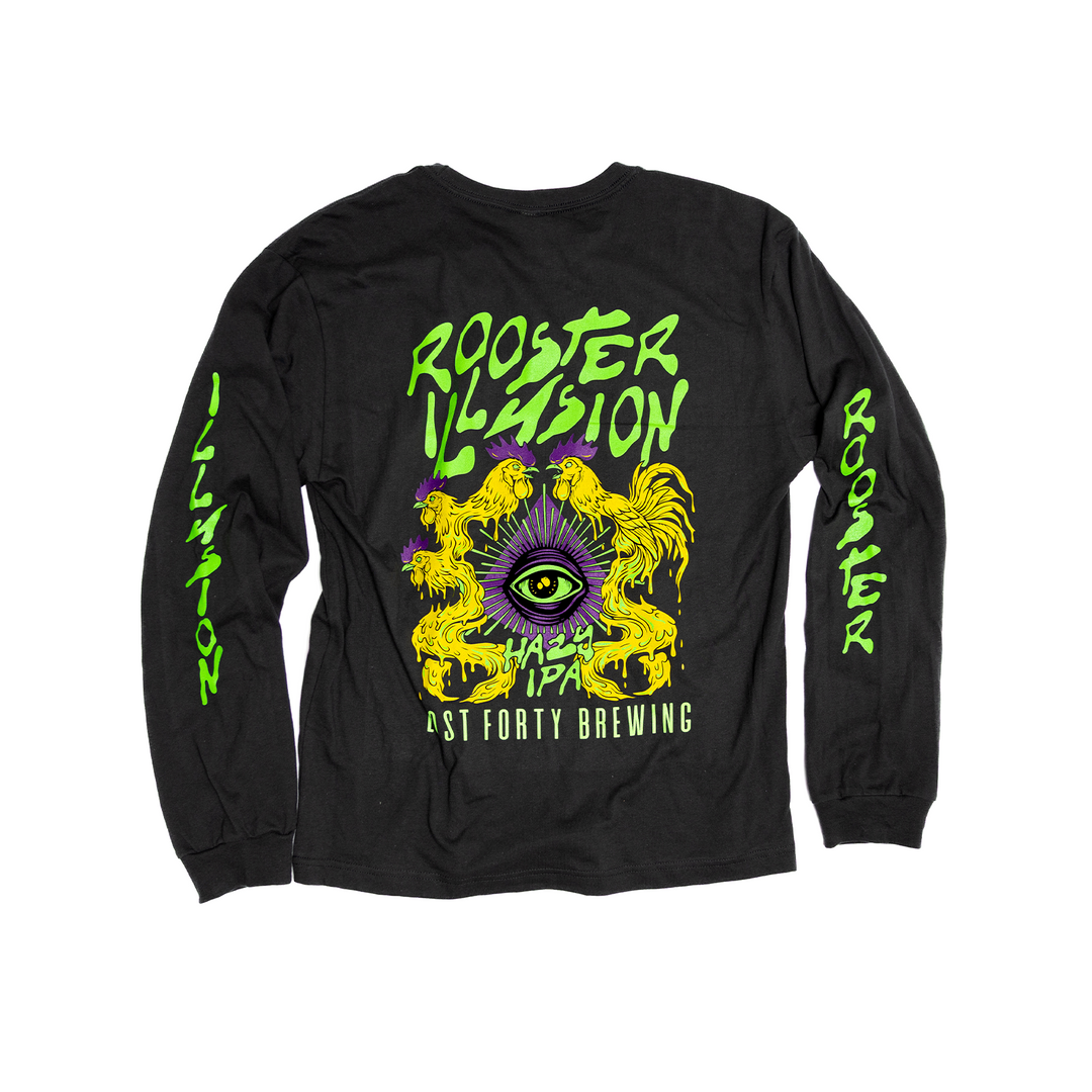 Rooster Illusion Long Sleeve T-Shirt